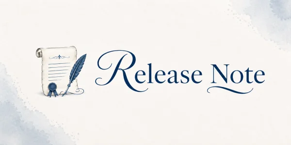 A release notes page